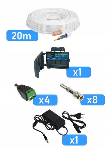 ZESTAW DO MONITORINGU DOMU 4 KAMERY ZEWNĘTRZNE ANALOG 5Mpx DVS POLSKA na Arena.pl