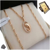 ZŁOTY ŁAŃCUSZEK + MEDALIK MATKA BOSKA / MARYJA 18K / NA PREZENT + GRAWER