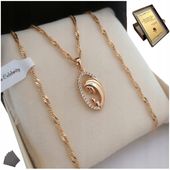 ZŁOTY ŁAŃCUSZEK + MEDALIK MATKA BOSKA / MARYJA 18K / NA PREZENT + GRAWER