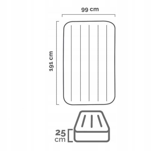 Intex 64146 Nadmuchiwane łóżko Twin 99x19x25cm z pompką na Arena.pl