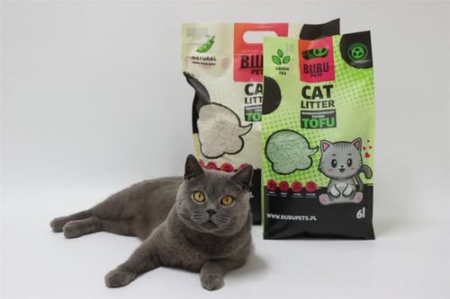 Żwirek Tofu dla Kotów NATURALNY BuBu Pets 2,5kg zbrylający biodegradowalny na Arena.pl