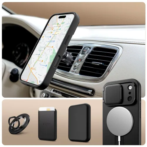 Etui Tech-Protect Kevlar Aura MagSafe na iPhone 17 Pro - czarne na Arena.pl