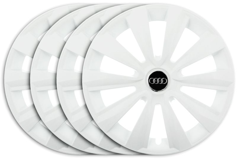 KOŁPAKI 15'' AUDI - B3 B4 A1 A2 A3 A4 A5 BIAŁE DLB zdjęcie 1