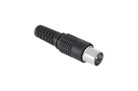 WTY0250N.1 Wtyk anten TV dlugi czarny Cabletech