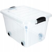 PUDEŁKO POJEMNIK ORGANIZER ZABAWKI NA KÓŁKACH 40L