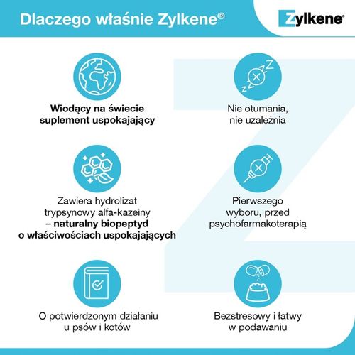 VETOQUINOL Zylkene 450mg psy do 60kg 10 tab na Arena.pl