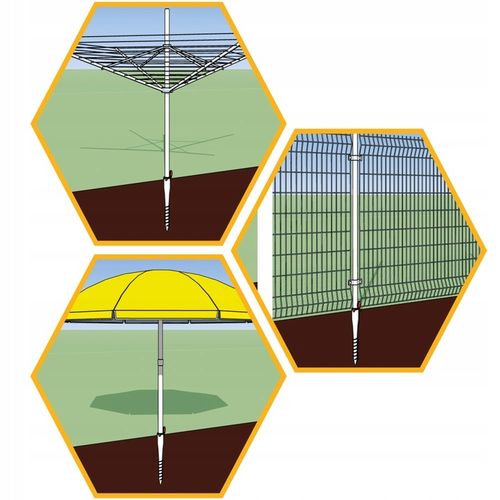 PODSTAWA SŁUPA WKRĘCANA DO ZIEMI 68z550 ŚWIDER KOTWA PWO 68 OCYNK DOMAX na Arena.pl