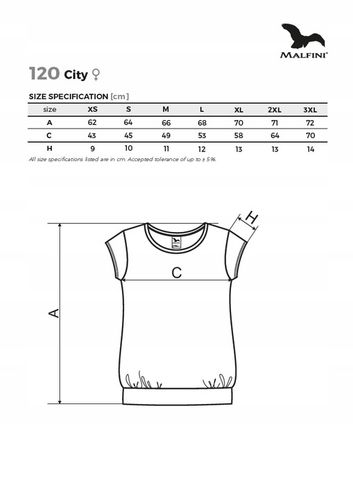 Koszulka bluzka damska luźna CITY czerwona XL na Arena.pl