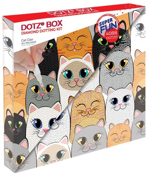 DIAMOND DOTZ CAT CLAN DOTZ BOX zdjęcie 1