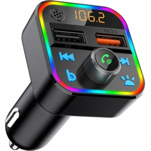 TRANSMITER FM BLUETOOTH MP3 SD ŁADOWARKA 2xUSB zdjęcie 7