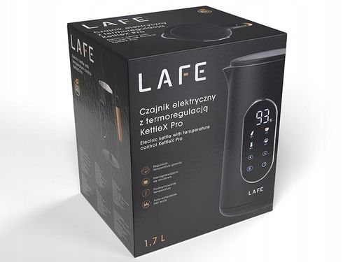 Czajnik elektryczny z regulacją temperatury LAFE Kettlex Pro Czarny na Arena.pl