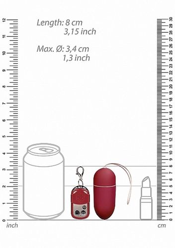 10 speed remote vibrating egg - big - red na Arena.pl