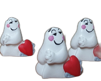 figurka 6szt.  duszek z sercem 6,5cm | de-229ts
