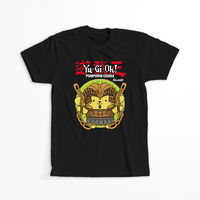 Koszulka Czarna - Pompurin & Yu-Gi-Oh! - WYBIERZ KOLOR KOSZULKI I FASON Męska 4XL