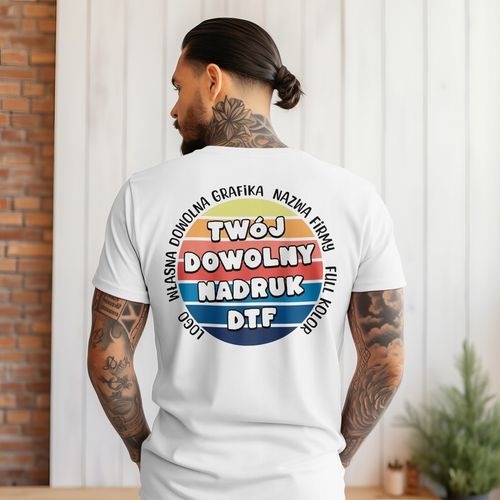 TSHIRT KOSZULKA FIRMOWA Z WŁASNYM NADRUKIEM LOGO ZDJĘCIE DOWOLNA GRAFIKA XL na Arena.pl