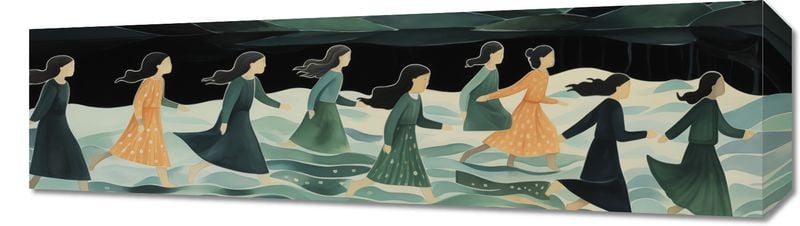 Obraz 70x20cm Nocna Procesja zdjęcie 1