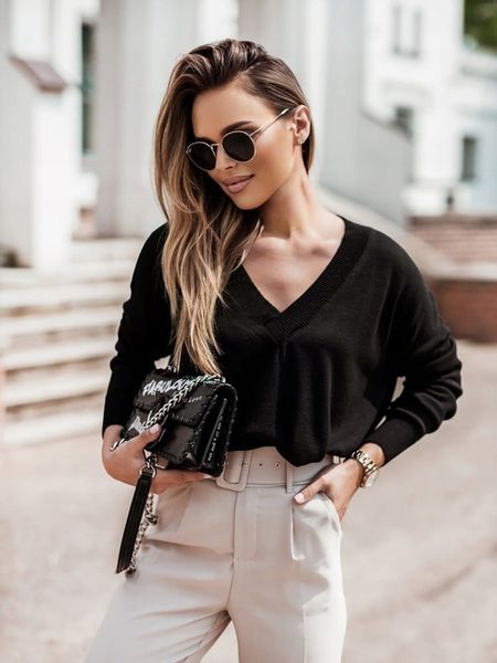 COCOMORE Sweterek Bluzka V Żółty zdjęcie 2