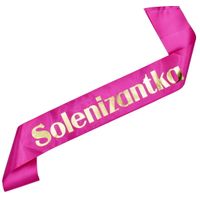 Ciemnoróżowa szarfa Solenizantka