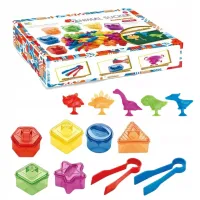 Zestaw edukacyjny nauka kolorów liczenia Dinozaury