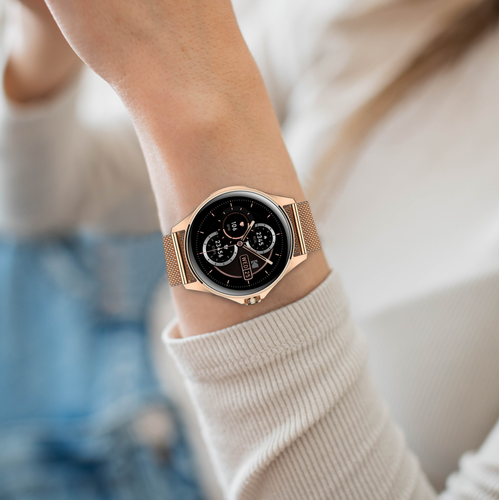 Smartwatch KODAK SW-7211 Różowe Złoto Pulsometr GPS Android iOS na Arena.pl