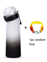 1 szt. 650 ml aromatyzowanej butelki na wodę z losowymi 1 kapsułkami – 0,65 l / Gradient White