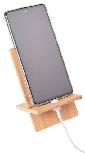 Stojak na smartfon BAMBOO CHAIR, brązowy na Arena.pl