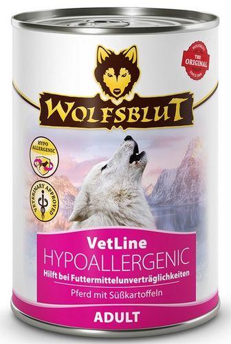 Wolfsblut Dog VetLine Hypoallergenic - konina i bataty puszka 395g na Arena.pl