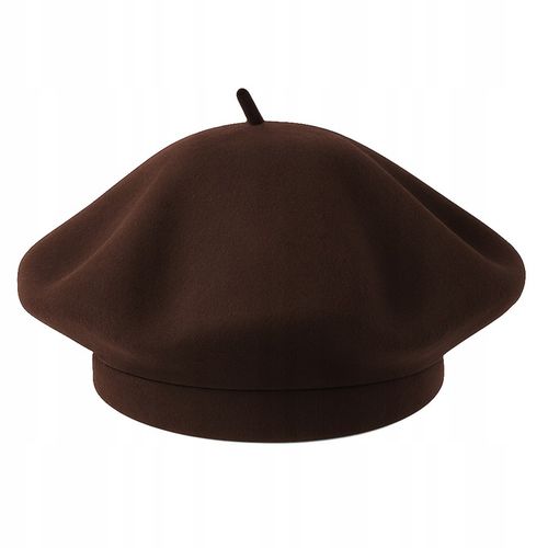 BERET FRANCUSKI DAMSKI ÉTOILE DU MATIN Brązowy na Arena.pl