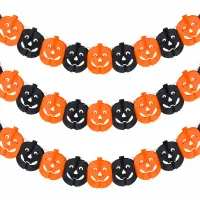Girlanda dynia 3m halloween dekoracja papierowa baner dynie ozdoba