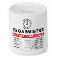 Skarbonka Dla Zegarmistrza Stawka Godzinowa Z Nadrukiem Ze Zdjęciem