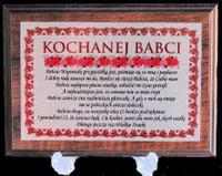dyplom drewniany kochanej babci ddr01
