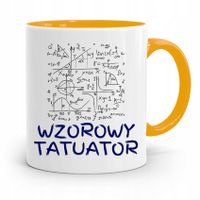 Dla Tatuażystki Tatuażysty Kubek Żółty Na Prezent Z Nadrukiem Ze Zdjęciem