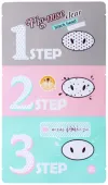 Pignose clear black head 3 step kit plastry do oczyszczania nosa z zaskórników - Holika Holika