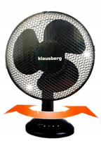 WENTYLATOR BIURKOWY WIATRAK STOJĄCY STOŁOWY BIUROWY DOMOWY CICHY Ø 30cm