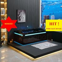 Czarna wanna z hydromasażem EBB-D871 180cmx100cmx65cm DYSZE OBROTOWE MOC Czarna wanna z hydromasażem EBB-D871 180cmx100cmx65cm DYSZE OBROTOWE MOC