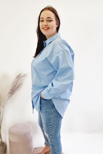 Elegancka Klasyczna Koszula Niebieska M na Arena.pl