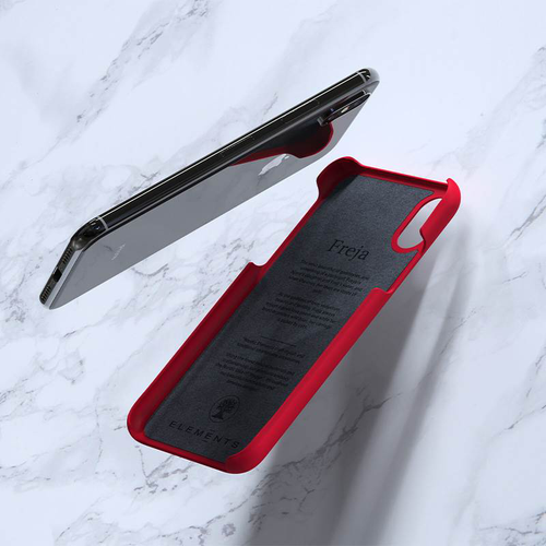 Materiałowe etui do iPhone Xs/X (Red) #0 na Arena.pl