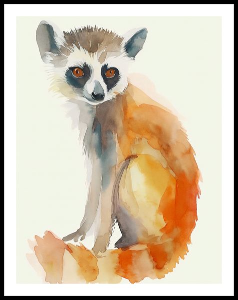 Plakat 50x65cm Lemurek zdjęcie 3