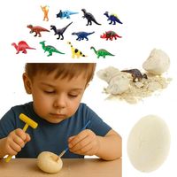 Jajo Dinozaura Skamielina Kopalnia Wykopaliska Wykluwający Dinozaur
