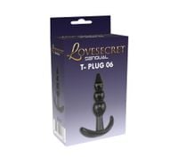 korek analny lovesecret t plug 06 czarny 9 cm