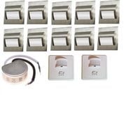 OŚWIETLENIE SCHODÓW ZESTAW 10 OPRAW LED 1,5W ZASILACZ,CZUJNIKI RUCHU