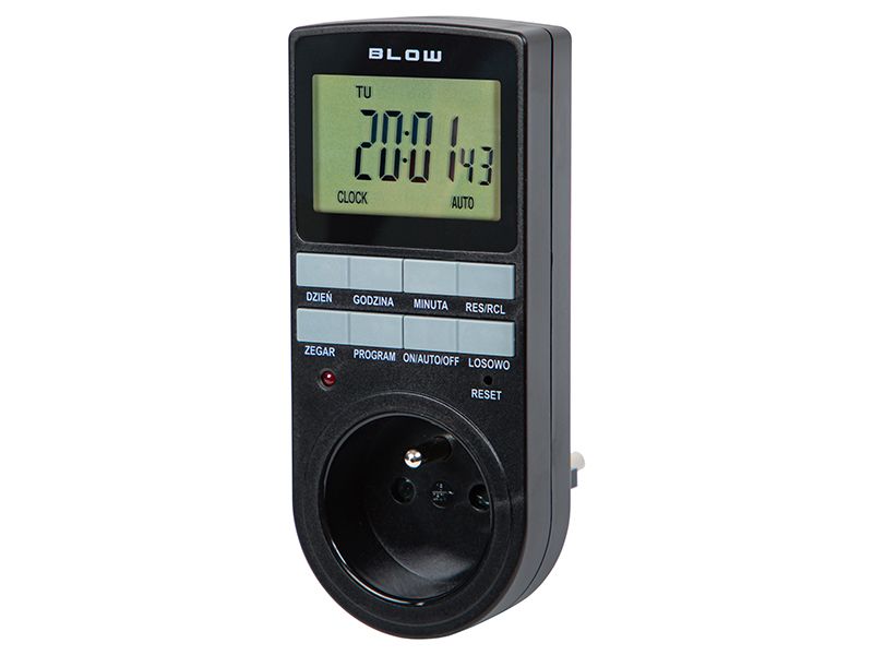 Programator czasomierz cyfrowy T5 czarny zdjęcie 1