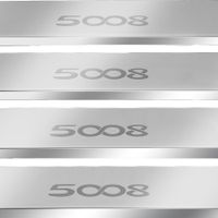 Listwa progowa PEUGEOT 5008 MK2 Stal nierdzewna 304 połysk 4szt