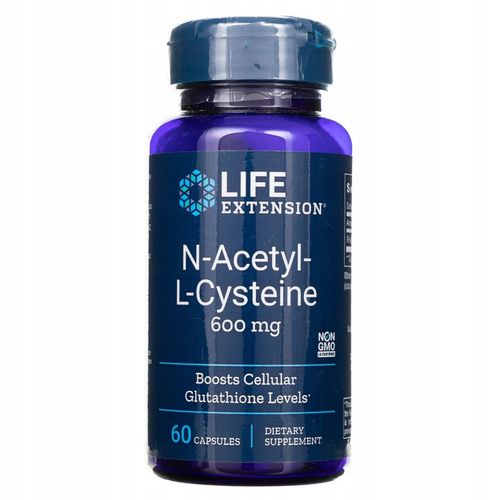 Life Extension NAC N-acetylo-L-cysteina (60 kaps.) 09/25 Original na Arena.pl