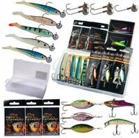 ZESTAW PRZYNĘT NA SZCZUPAKA GUMY BLACHY STALKI 22E