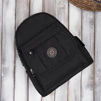 modny plecaczek damski w kolorze czarnym sp-10-bl