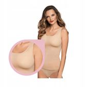 Koszulka CORIN Kylie 55770 one size beżowy gładki top nude r. UNIWERSALNY