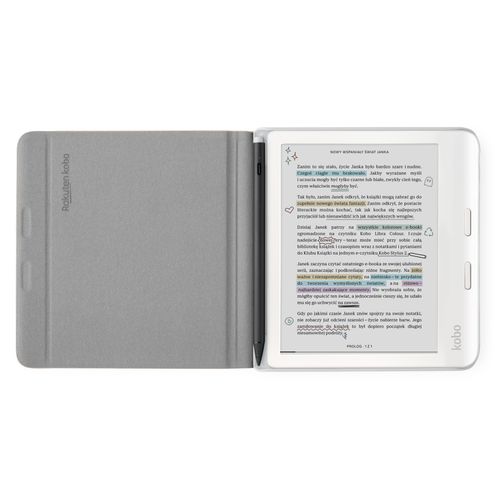 Etui Kobo Libra Colour Notebook Piaskowy Beż na Arena.pl