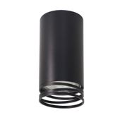 Tuba lampa sufitowa czarny 1x15W GU10 śr. 5,5 cm