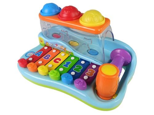 Edukacyjne cymbałki dla malucha + młoteczek na Arena.pl